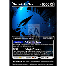 God Of The Sea - Lugia (Luxury Selective Holographic Custom Pokemon Card) Card