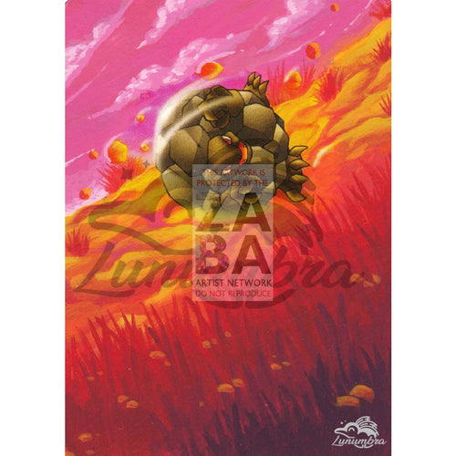 Golem 36/62 Fossil Extended Art Custom Pokemon Card Textless Silver Holographic