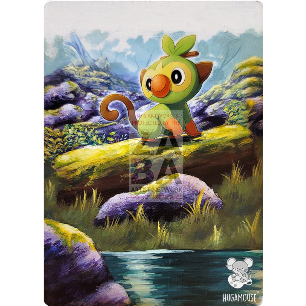 Grookey 8/25 McDonald's Collection 2021 Extended Art Custom Pokemon Card - ZabaTV