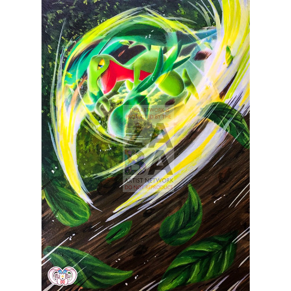 Grovyle 21/214 Lost Thunder Extended Art Custom Pokemon Card - ZabaTV
