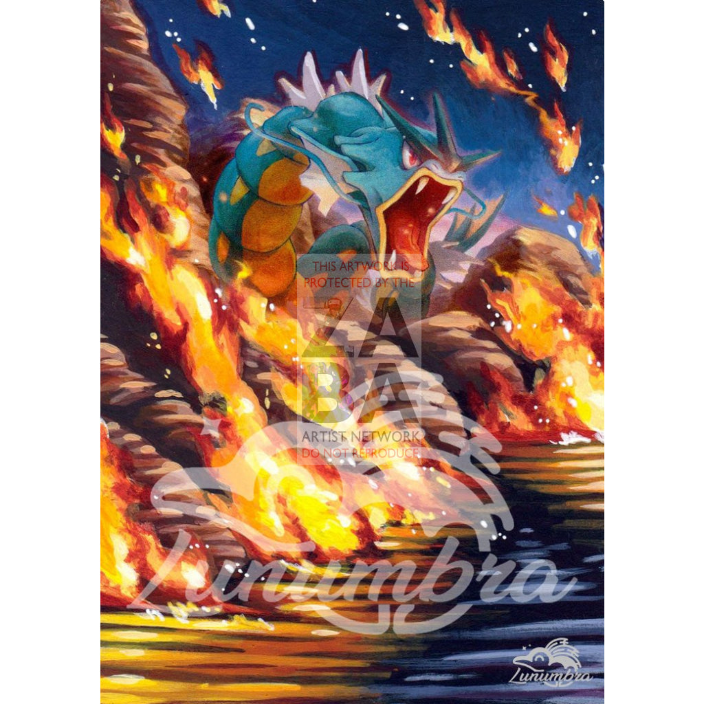 Gyarados 30/181 Team Up Extended Art Custom Pokemon Card Silver Holographic