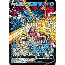 Gyarados V Stained-Glass Custom Pokemon Card Standard / Silver Foil