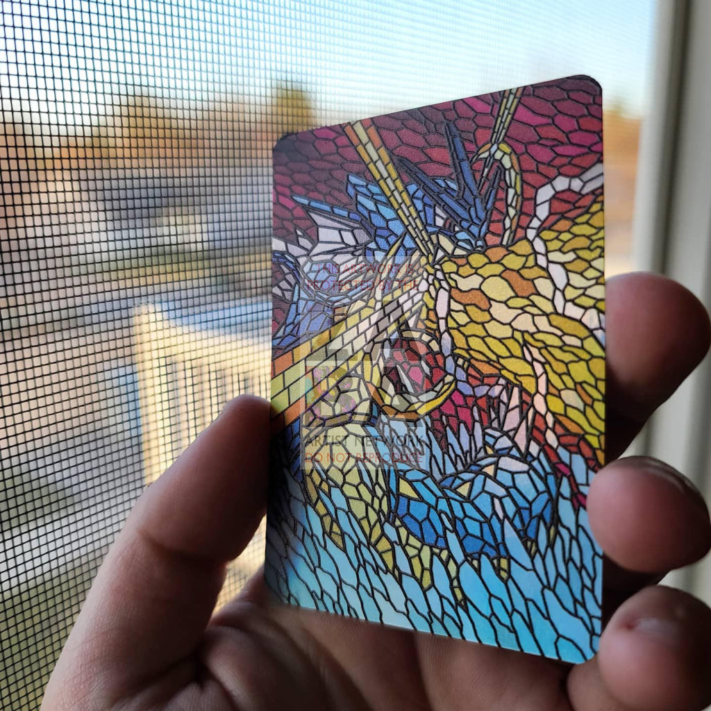 Gyarados V Stained-Glass Custom Pokemon Card - ZabaTV