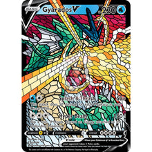 Gyarados V Stained-Glass Custom Pokemon Card Swamp / Silver Foil