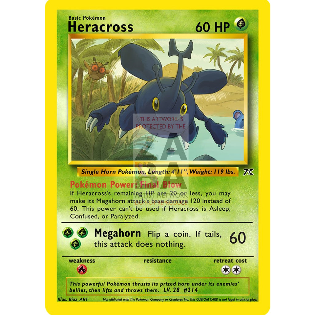 Heracross 1/3 New Southern Islands Custom Pokemon Card