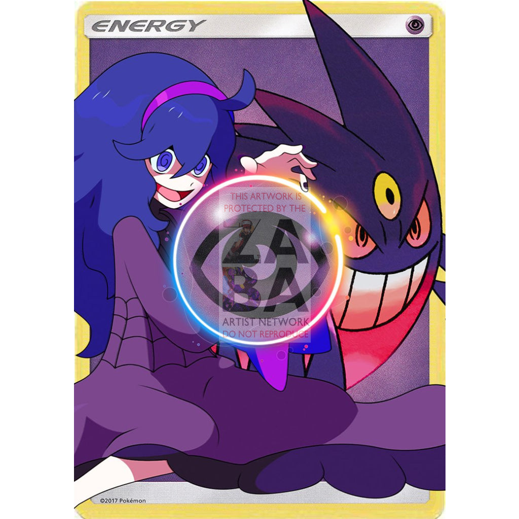Hex Maniac + Mega Gengar Psychic Energy Custom Pokemon Card - ZabaTV