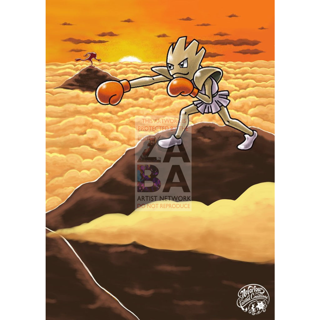Hitmonchan 95/202 Sword & Shield Extended Art Custom Pokemon Card Silver Holo
