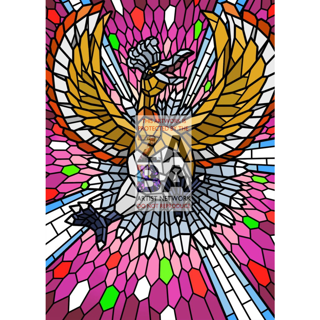 Ho-Oh V (Stained-Glass) Custom Pokemon Card - ZabaTV