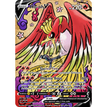Ho-Oh V (Traditional Japanese Style Inspired) Custom Pokemon Card Silver Holographic