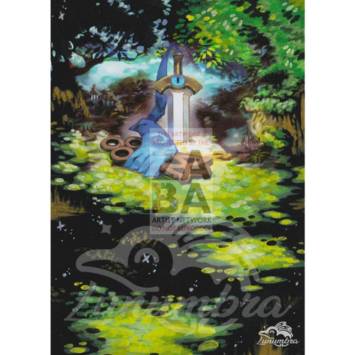 Honedge 60/122 Xy Breakpoint Extended Art Custom Pokemon Card Textless Silver Holographic