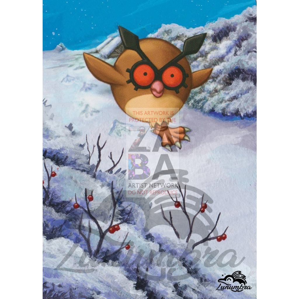 Hoot Hoot 85/130 Diamond & Pearl Extended Art Custom Pokemon Card - ZabaTV