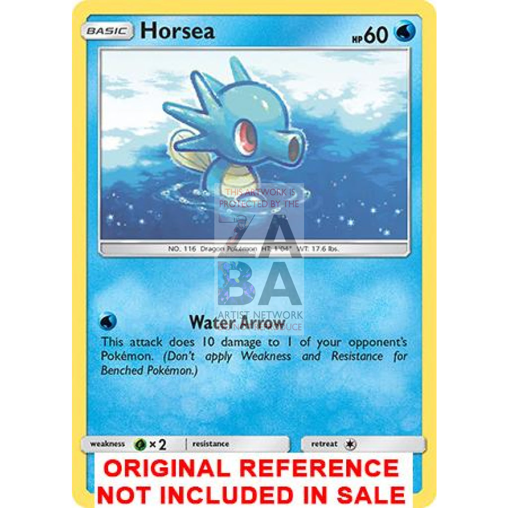 Horsea 29/147 Burning Shadows Extended Art Custom Pokemon Card
