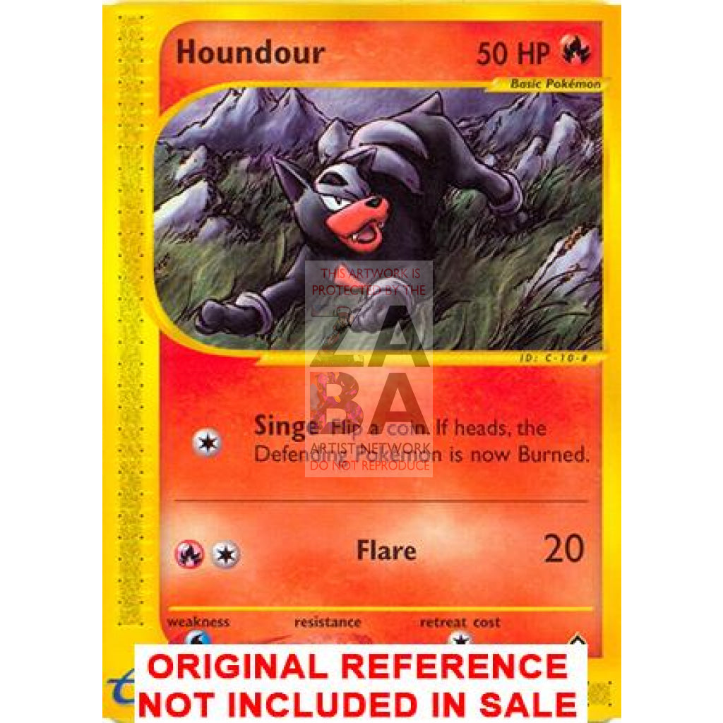 Houndour 86/147 Aquapolis Extended Art - Custom Pokemon Card - ZabaTV