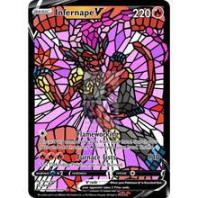Infernape V Stained-Glass Custom Pokemon Card Ansatsuken / Silver Foil
