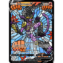 Infernape V Stained-Glass Custom Pokemon Card Star Platinum / Silver Foil