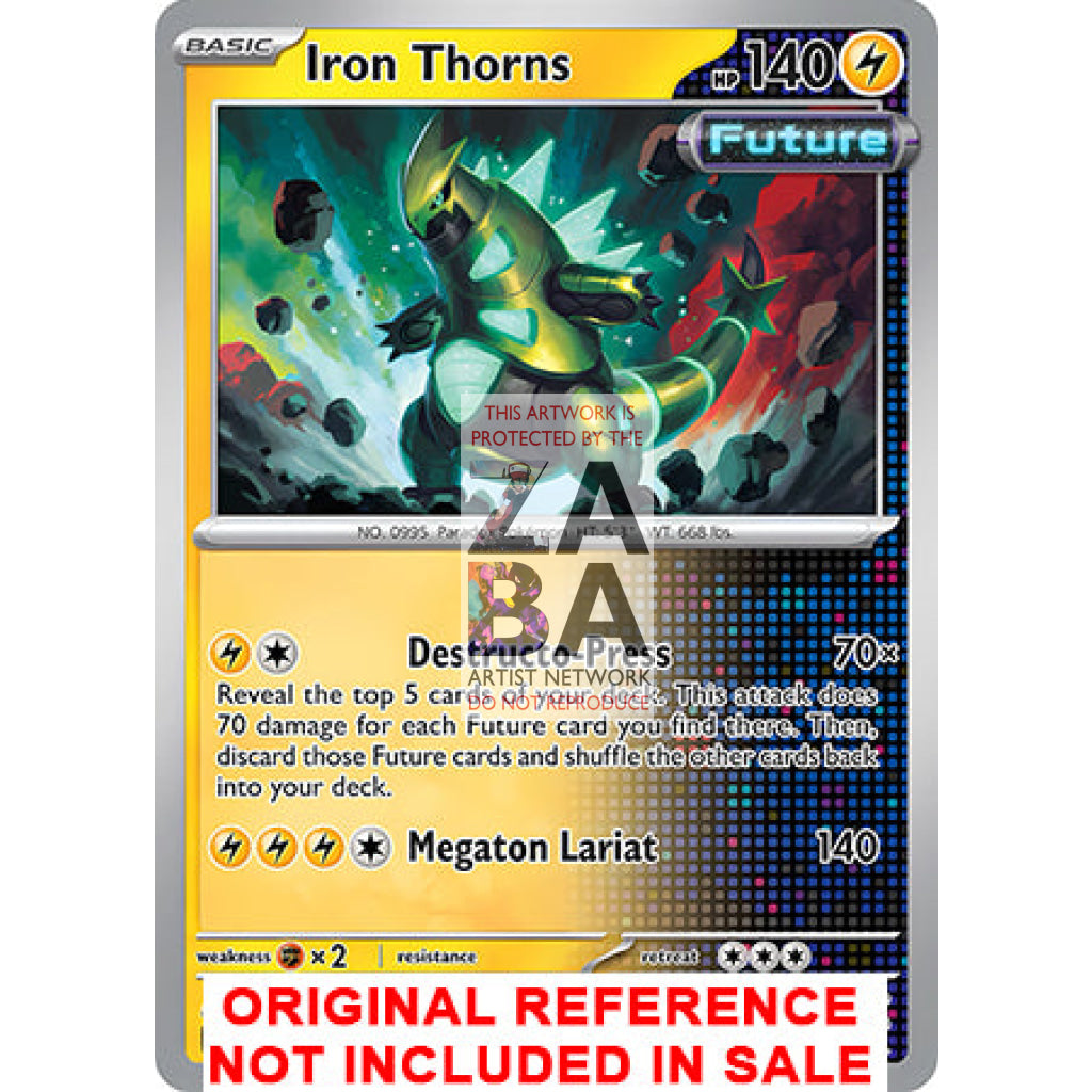 Iron Thorns 062/162 Temporal Forces Extended Art Custom Pokemon Card - ZabaTV