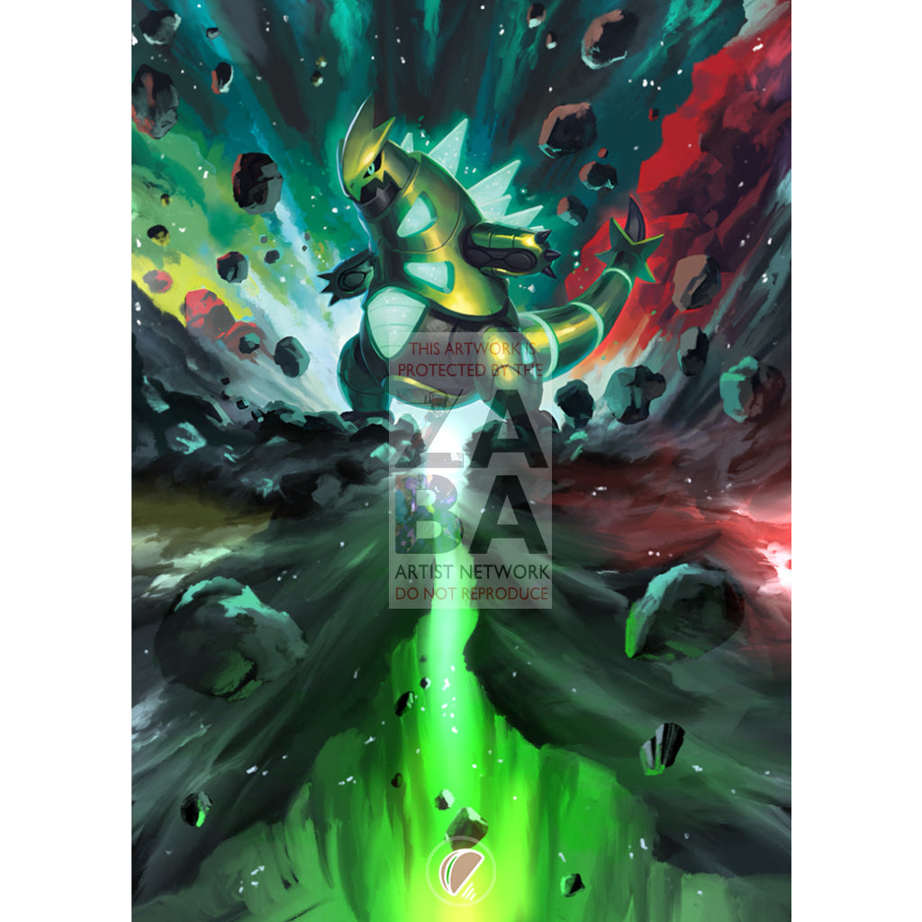 Iron Thorns 062/162 Temporal Forces Extended Art Custom Pokemon Card Silver Foil / Textless