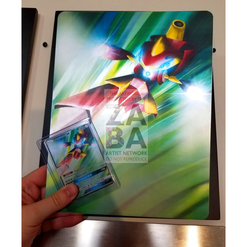 Ironsect 8X10.5 Holographic Poster + Custom Pokemon Card Gift Set