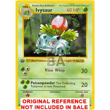 Ivysaur 30/102 Base Set (+Text) Extended Art Custom Pokemon Card
