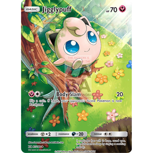Jigglypuff 88/146 Xy Extended Art Custom Pokemon Card Silver Holographic