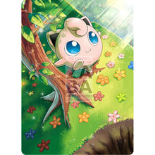 Jigglypuff 88/146 Xy Extended Art Custom Pokemon Card Textless Silver Holographic