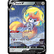 Jirachi V (Starry Night) Custom Pokemon Card Text / Silver Foil