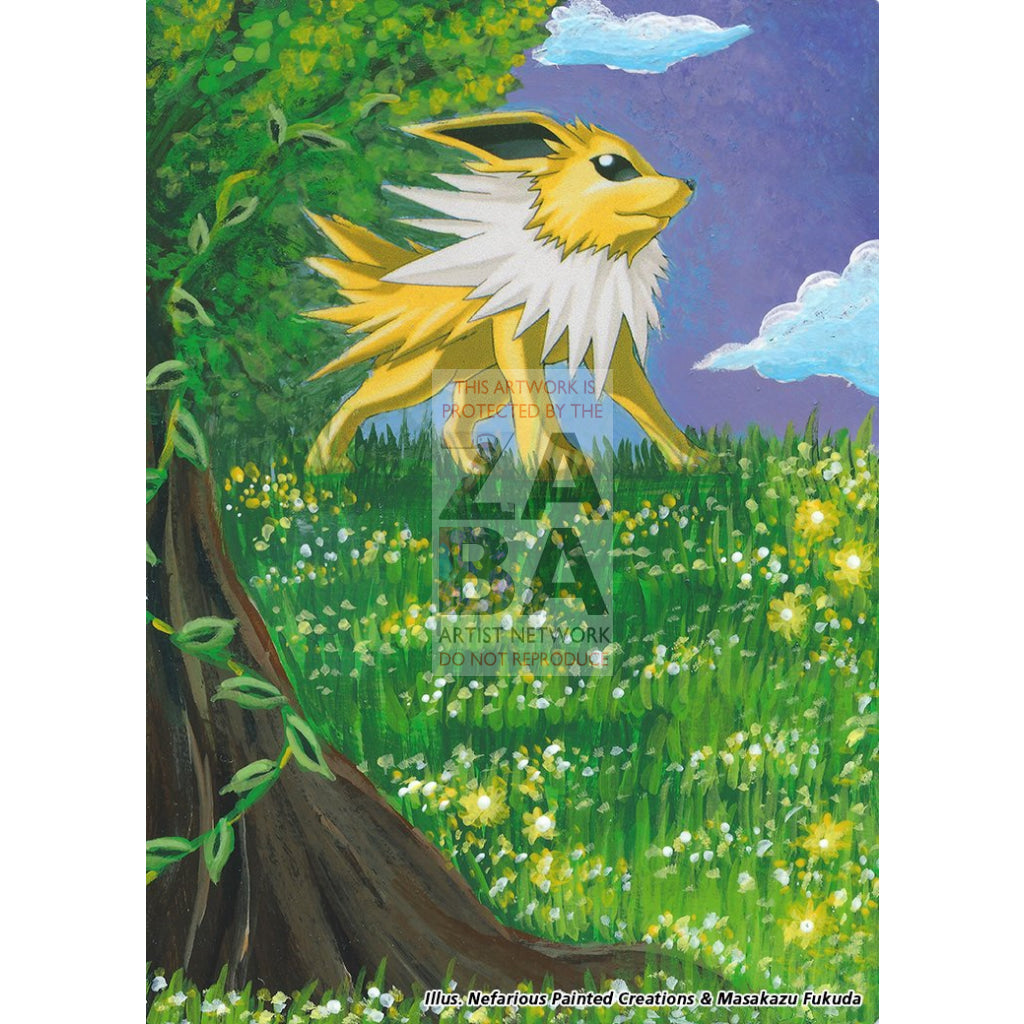 Jolteon 3/17 Pop Series 3 Extended Art Custom Pokemon Card Silver Holo
