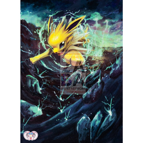 Jolteon 70/236 Cosmic Eclipse Extended Art Custom Pokemon Card Silver Foil
