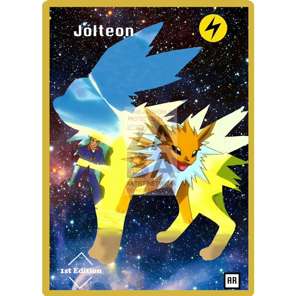 Jolteon Anime Silhouette (DrewzCustomCards) - Custom Pokemon Card - ZabaTV