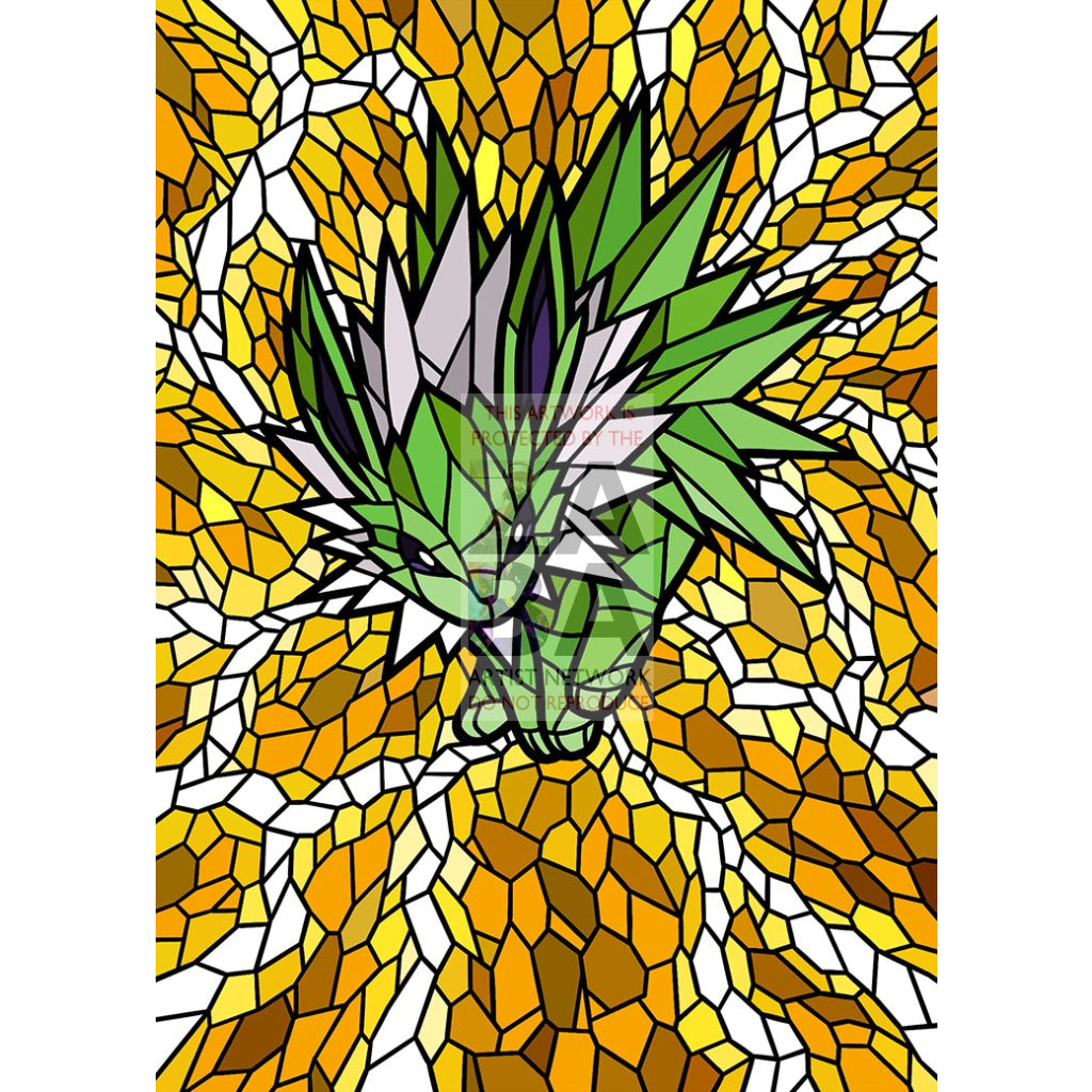 Jolteon V Stained-Glass Custom Pokemon Card - ZabaTV