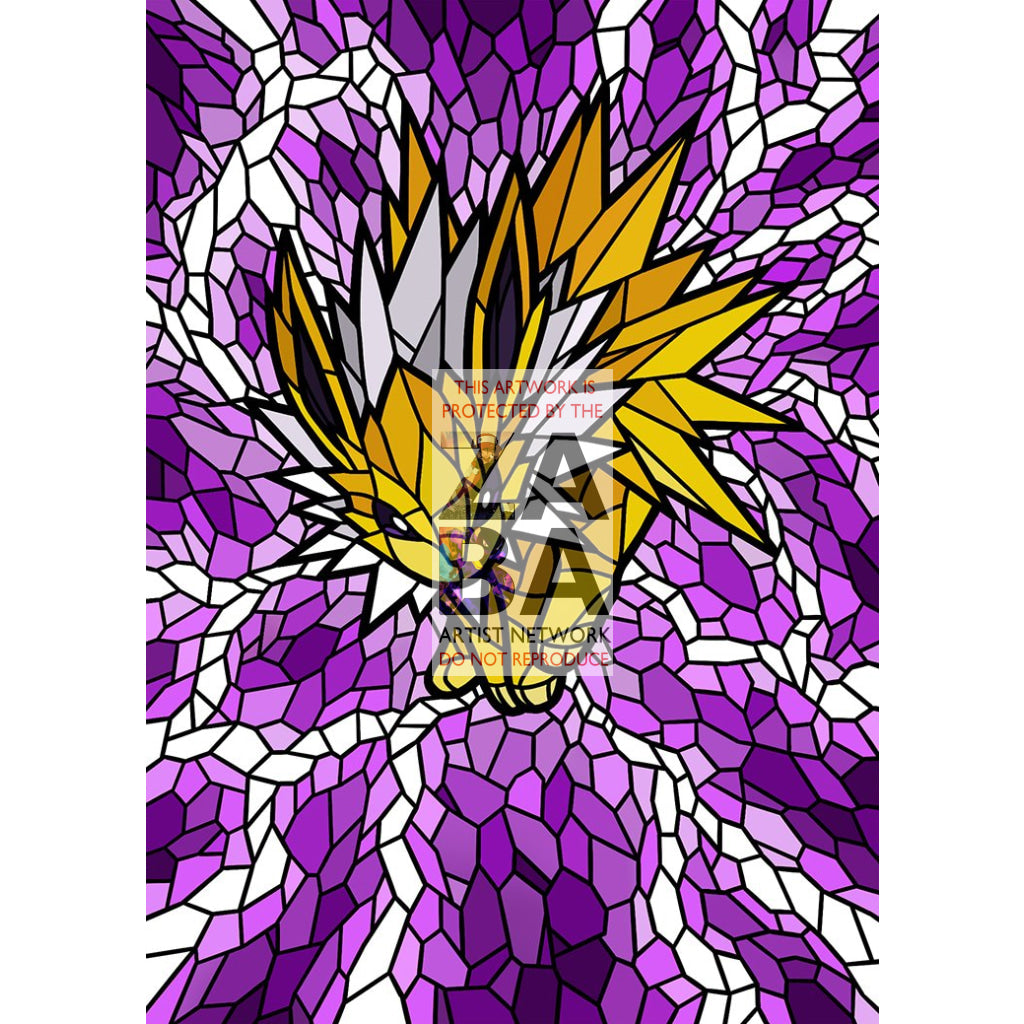 Jolteon V Stained-Glass Custom Pokemon Card - ZabaTV