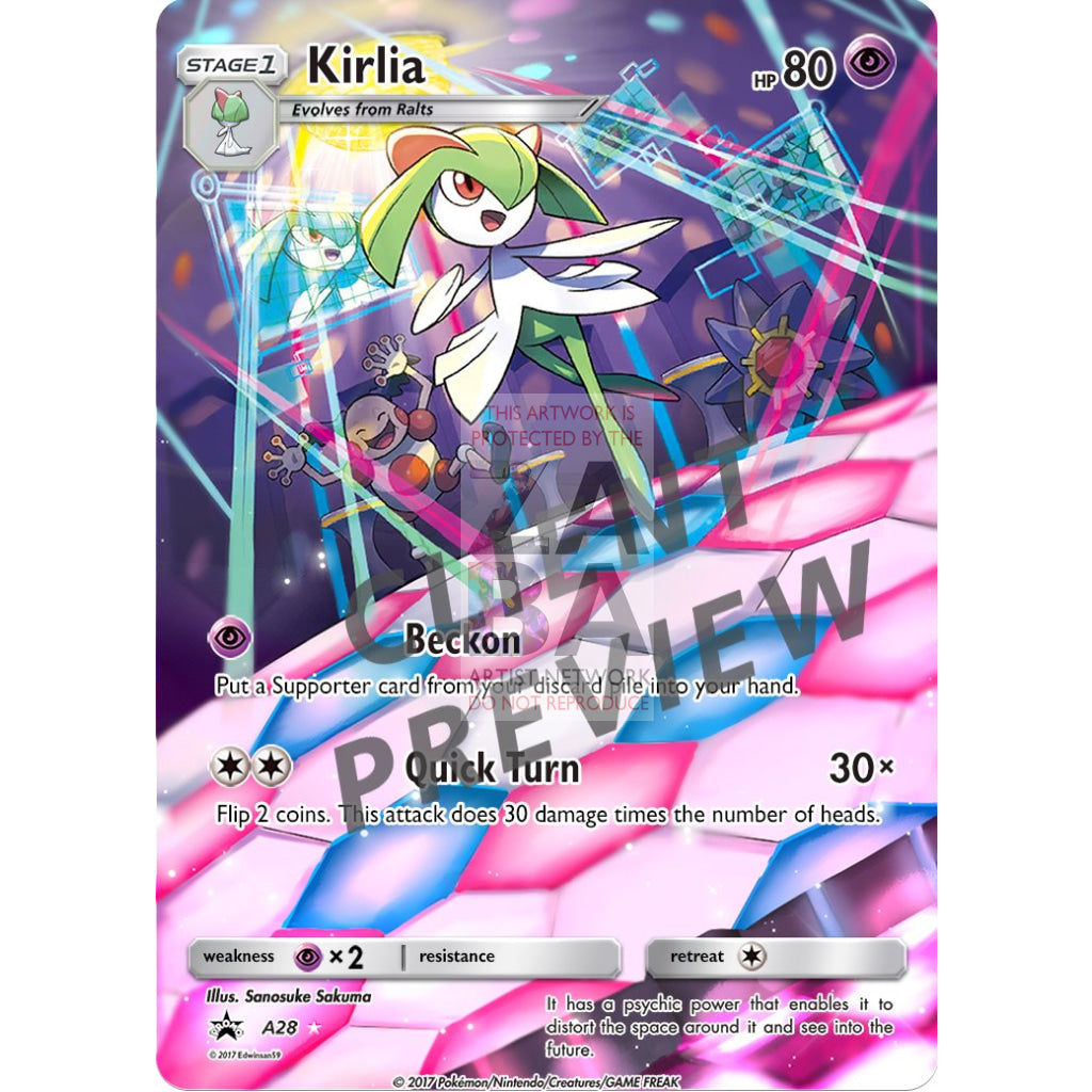 Kirlia 69/162 BREAKthrough Extended Art Custom Pokemon Card - ZabaTV