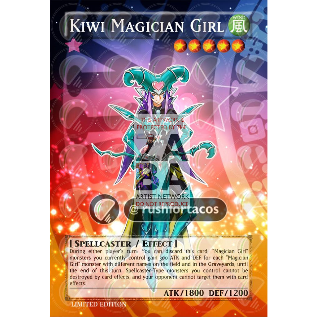 Kiwi Magician Girl Full Art ORICA - Custom Yu-Gi-Oh! Card - ZabaTV