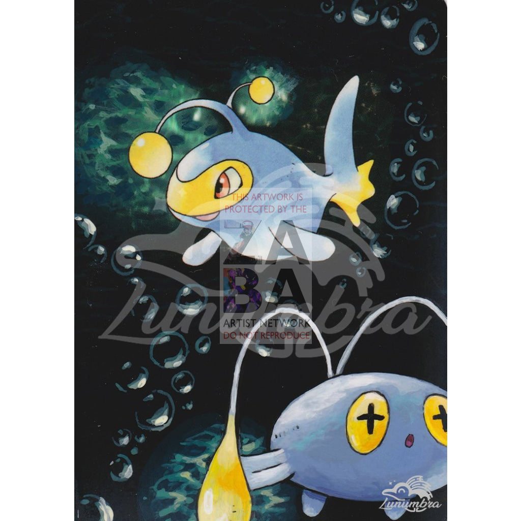 Lanturn 38/111 Neo Genesis Extended Art Custom Pokemon Card Textless Silver Holographic