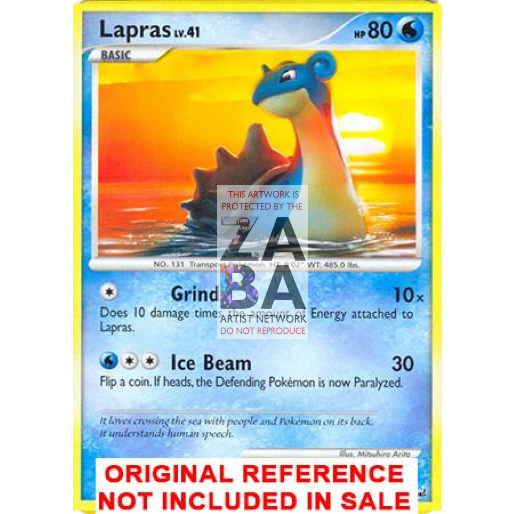 Lapras 79/127 Platinum Extended Art Custom Pokemon Card - ZabaTV