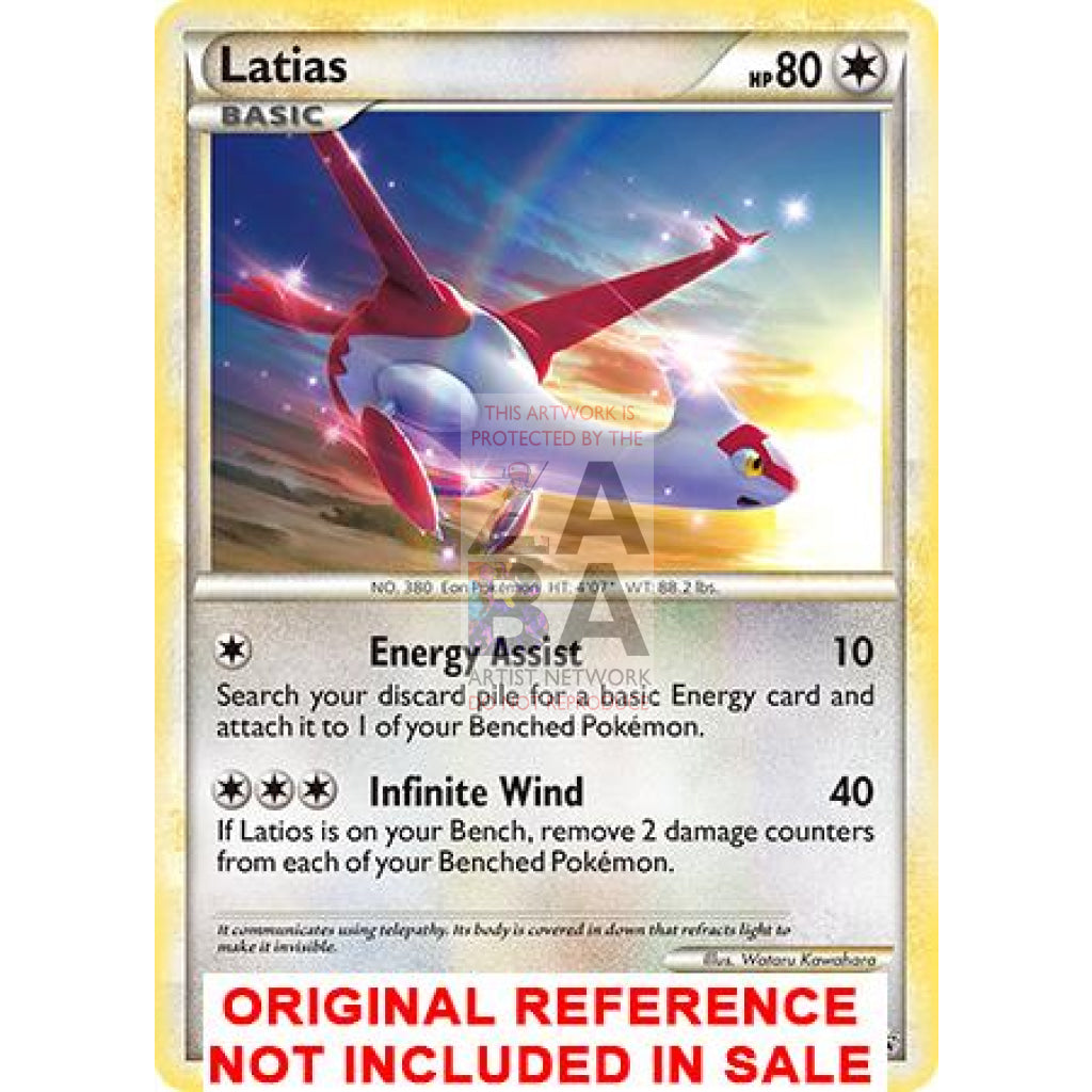 Latias Hgss10 Promo Extended Art Custom Pokemon Card