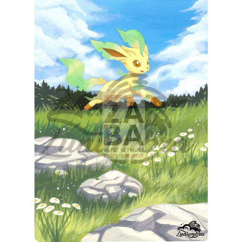 Leafeon 7/111 Xy Furious Fists Extended Art Custom Pokemon Card Textless Silver Holographic
