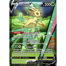 Leafeon V Custom Pokemon Card Silver Foil