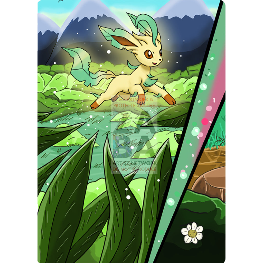 Leafeon V Custom Pokemon Card - ZabaTV