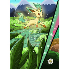 Leafeon V Custom Pokemon Card Textless Silver Foil