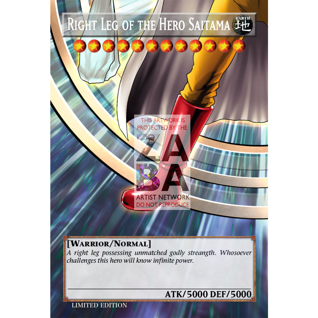 Legendary Hero Saitama (Exodia Parody) Full Art ORICA - Custom Yu-Gi-Oh! Card - ZabaTV