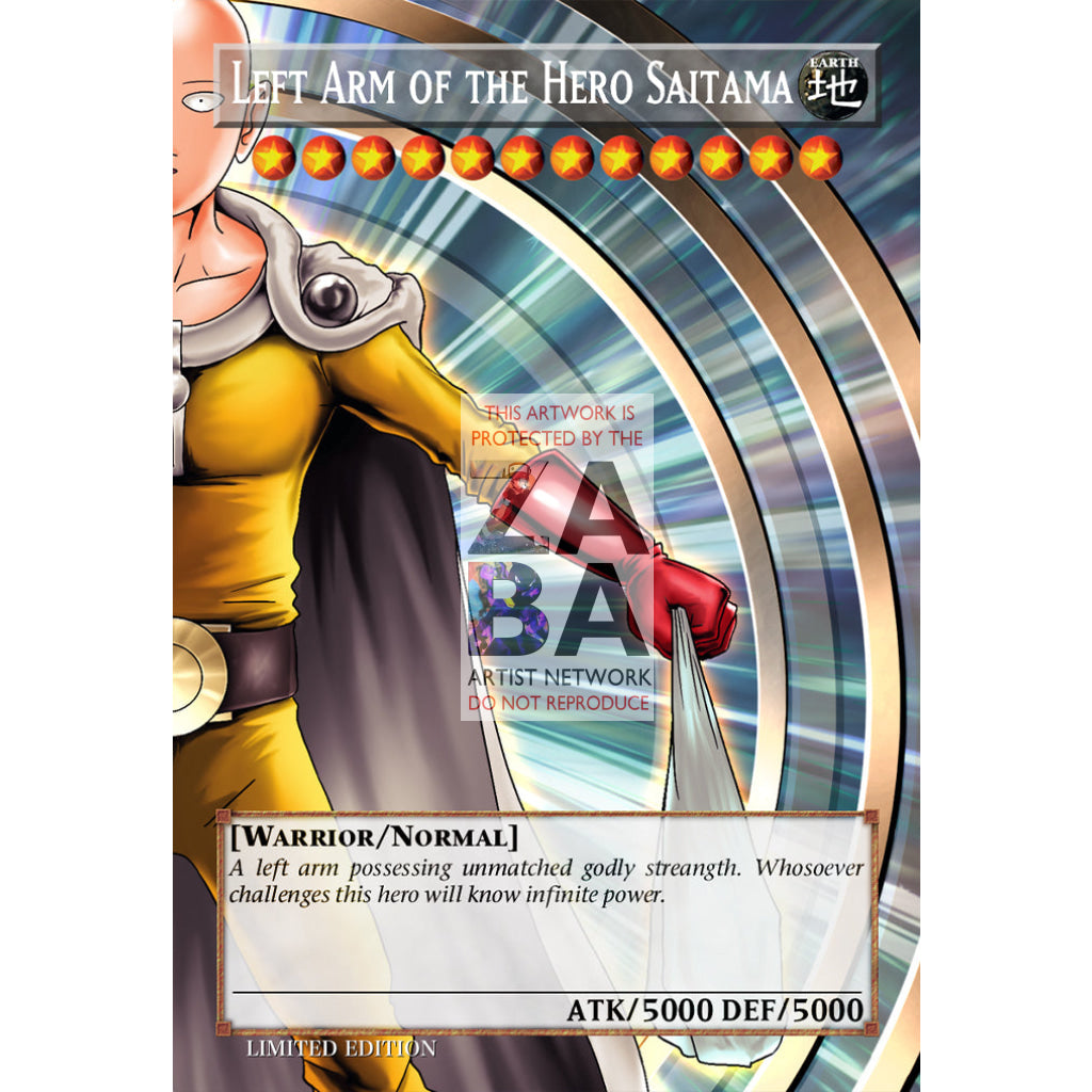 Legendary Hero Saitama (Exodia Parody) Full Art ORICA - Custom Yu-Gi-Oh! Card - ZabaTV