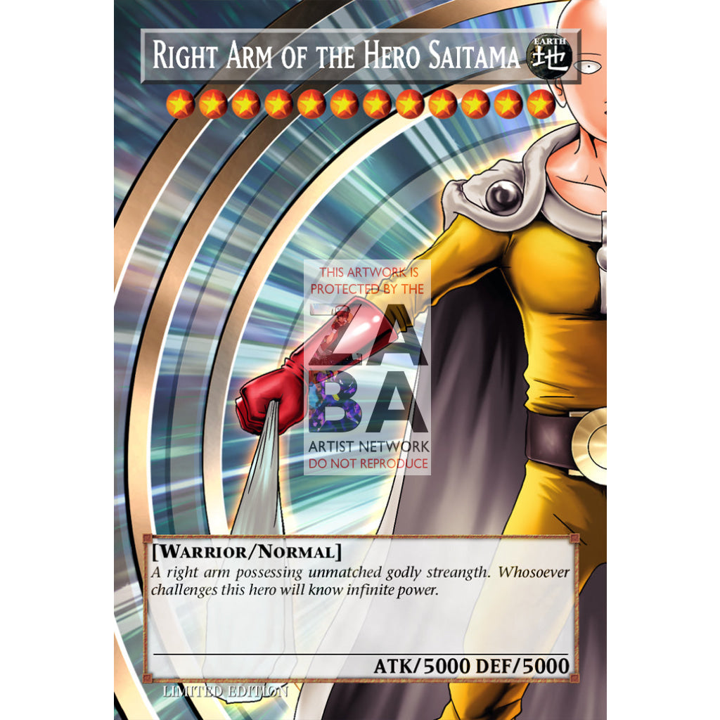 Legendary Hero Saitama (Exodia Parody) Full Art ORICA - Custom Yu-Gi-Oh! Card - ZabaTV