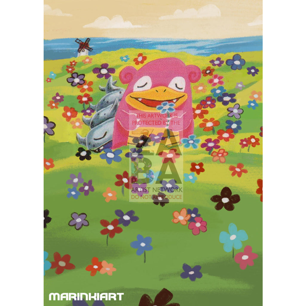 Light Slowbro 51/105 Neo Destiny Extended Art Custom Pokemon Card