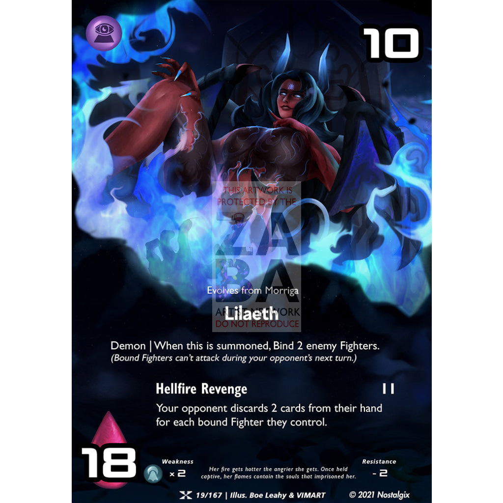 Lilaeth 19/167 Base Set Extended Art Custom Nostalgix Card With Text / Star Holographic