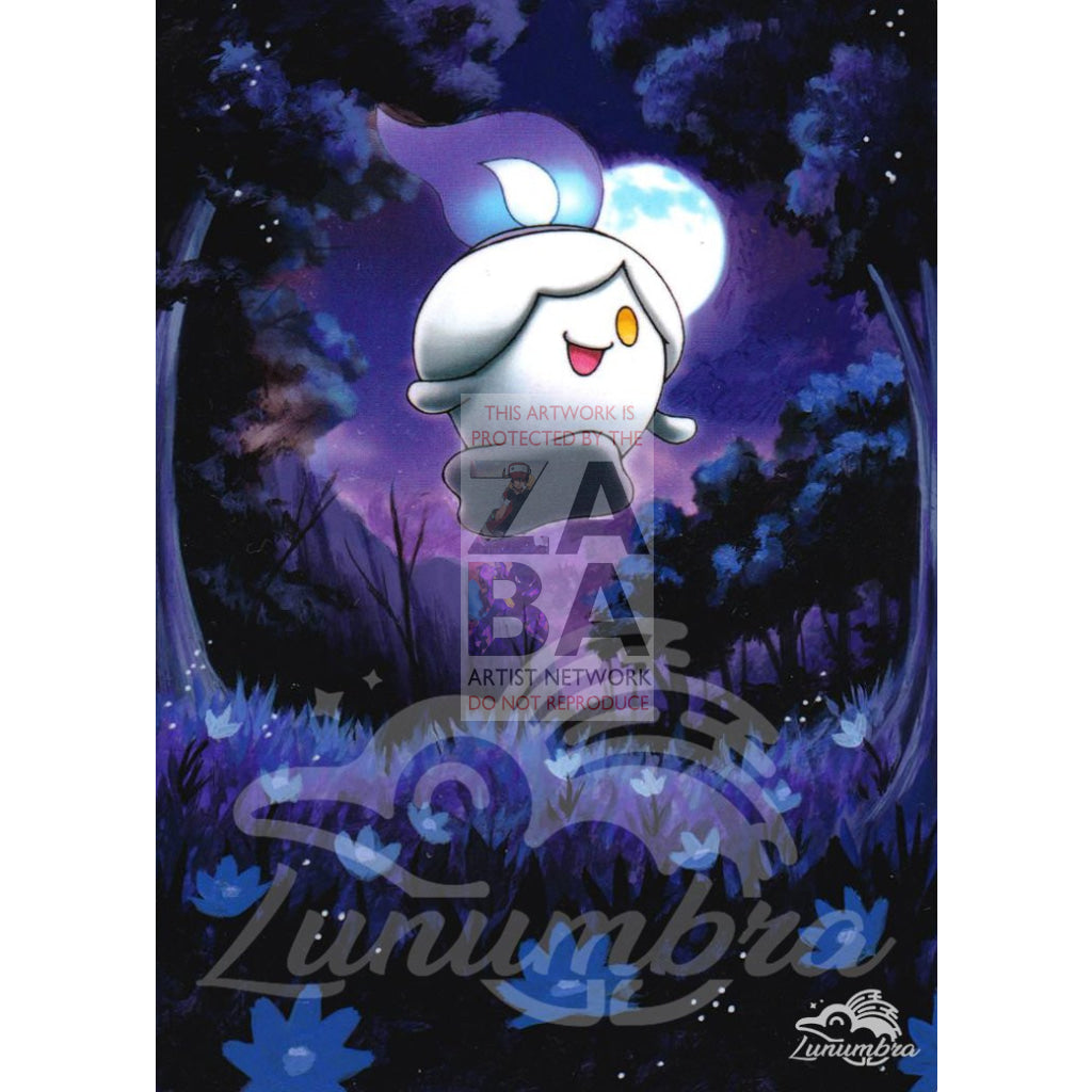 Litwick 21/135 Black & White Plasma Storm Extended Art Custom Pokemon Card Textless Silver
