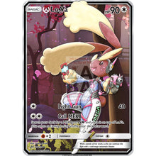 Lo.va (Lopunny + D.va) Custom Overwatch Pokemon Card Silver Foil