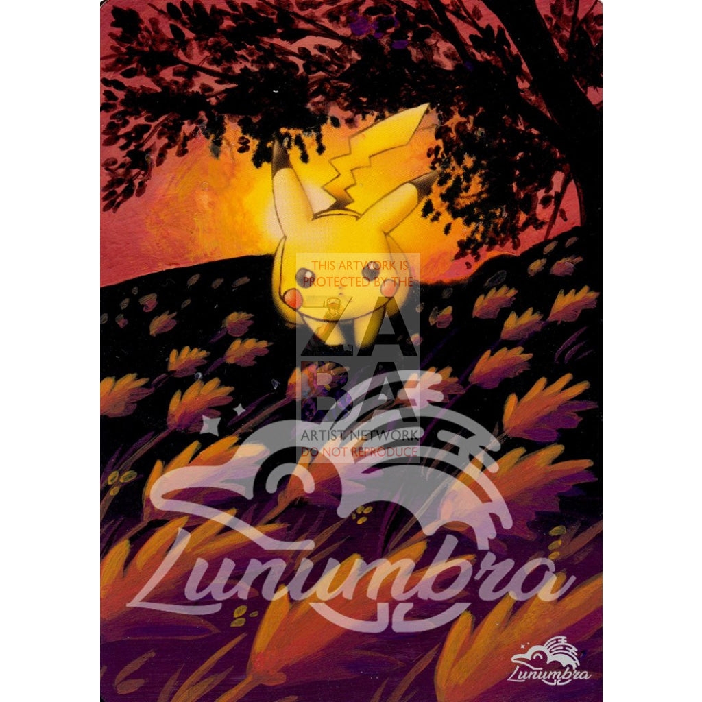 Lt. Surges Pikachu 84/132 Gym Challenge Extended Art Custom Pokemon Card Textless Silver Holographic