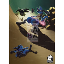 Lucario 117/236 Unified Minds Extended Art Custom Pokemon Card Silver Holographic