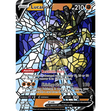Lucario V (Stained-Glass) Custom Pokemon Card